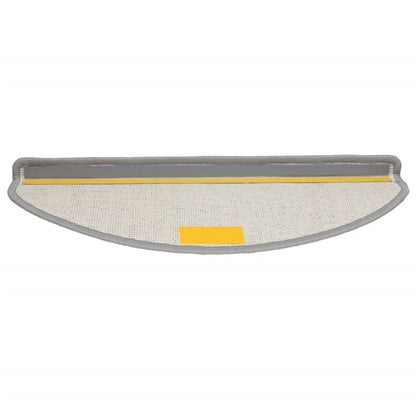 Stair Mats 10 pcs 65x21x4 cm Grey Half Round Large