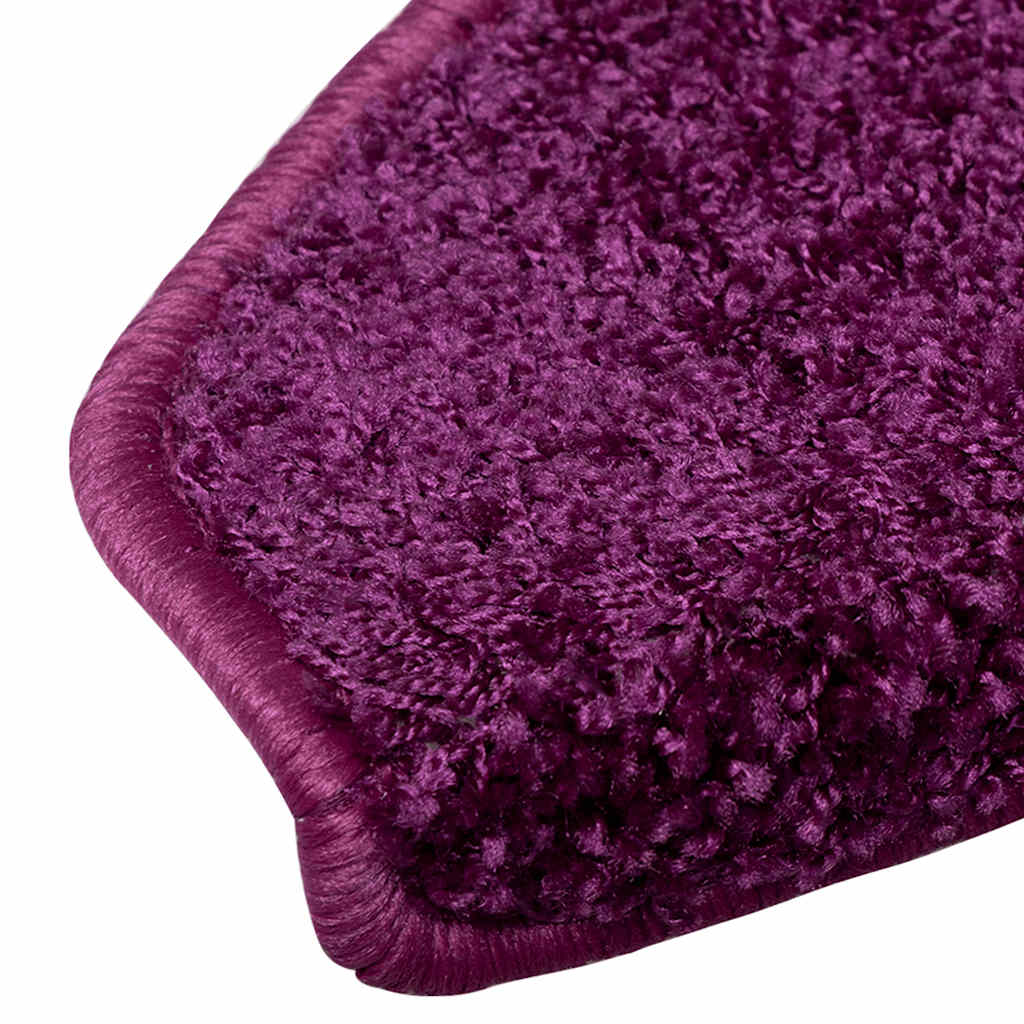 Stair Mats 10 pcs 65x21x4 cm Violet Half Round Large