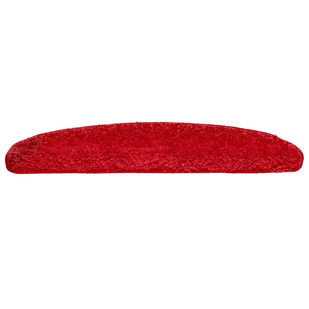 Stair Mats 10 pcs 65x21x4 cm Red Half Round Large