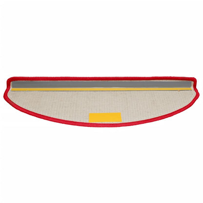 Stair Mats 10 pcs 65x21x4 cm Red Half Round Large