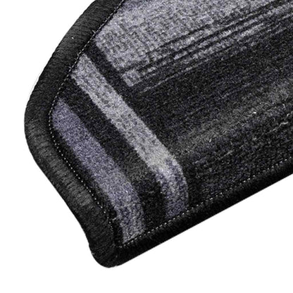 Stair Mats Self-adhesive 5 pcs 65x21x4 cm Black and Grey