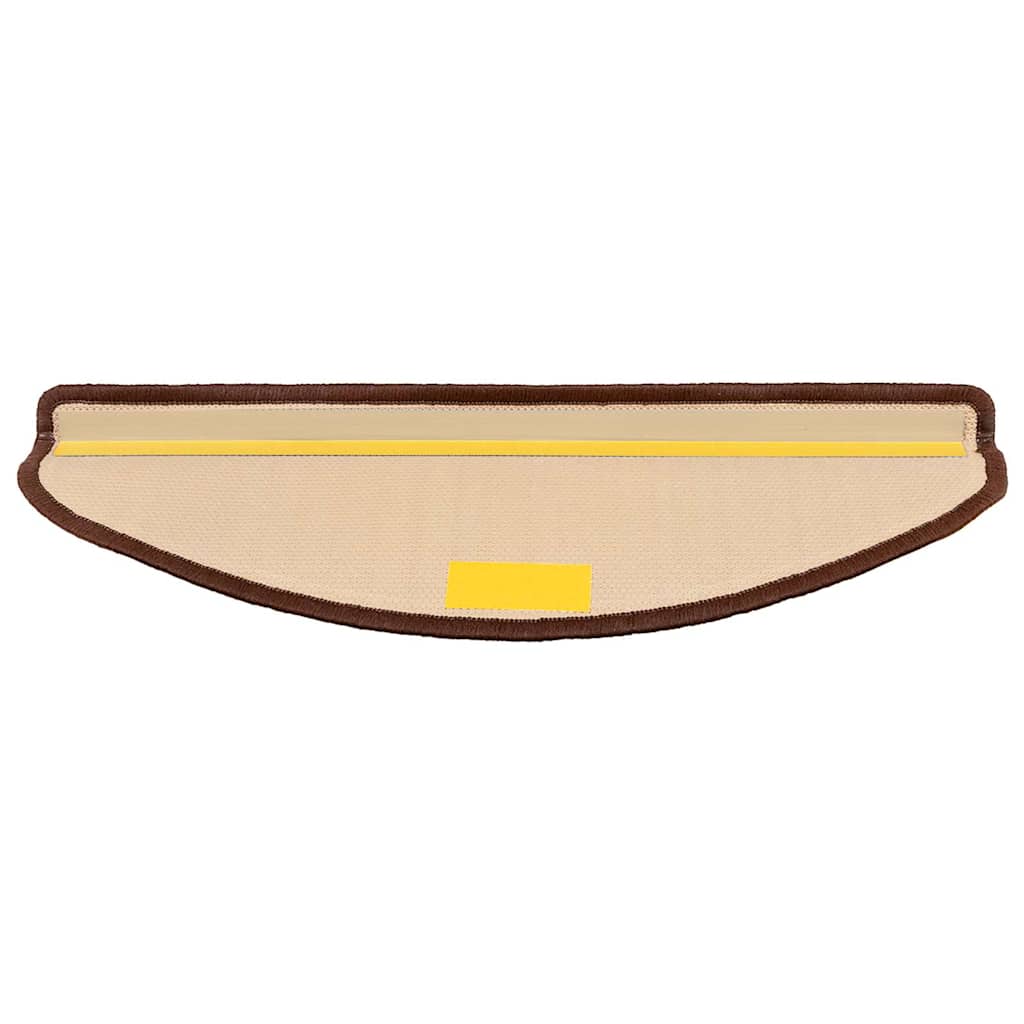 Stair Mat | Set of 10 | Brown | Polyamide | Standard | Non-slip
