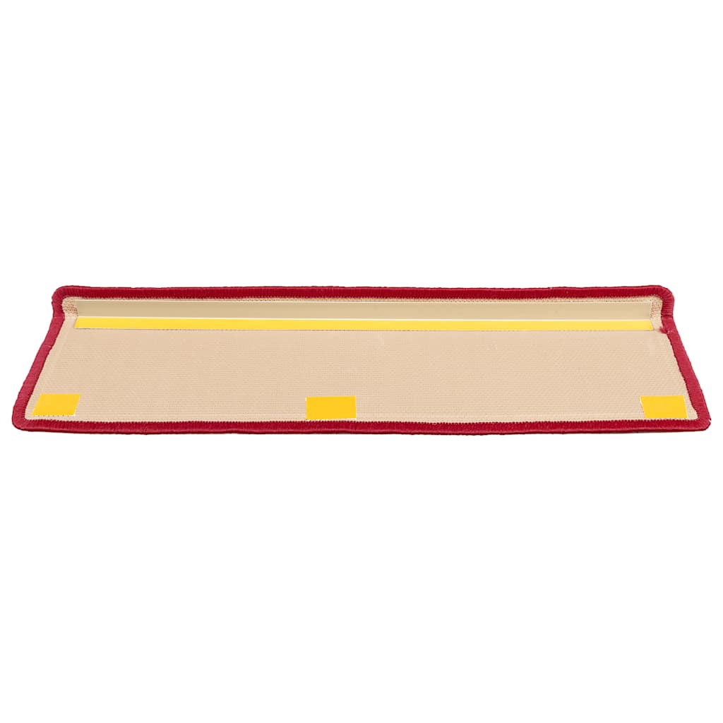 Stair Mats Self-adhesive 10 pcs 65x21x4 cm Red
