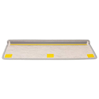 Stair Mats Self-adhesive Sisal-Look 15 pcs 65x21x4 cm Platina