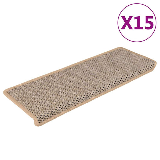 Stair Mat |  Set of 15 | Light Beige