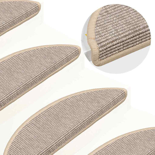 Stair Mat | Set of 15 | Silver | Fabric (91% polypropylene, 9% polyester)