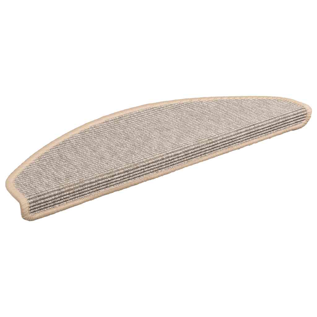 Stair Mats 15 pcs 65x21x4 cm Silver Half Round Large