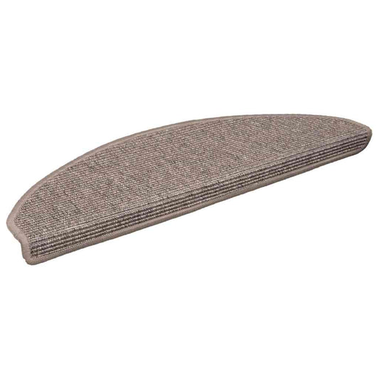 Stair Mat | Set of 15 | Dark Beige | 91% Polypropylene, 9% Polyester