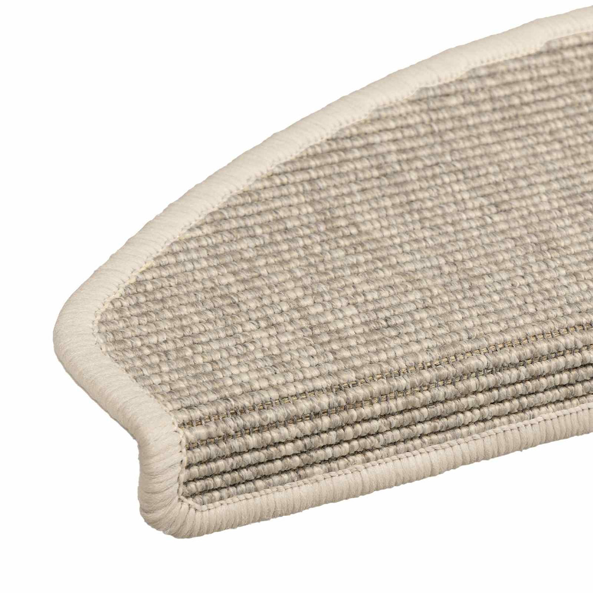 Stair Mats 15 pcs 65x21x4 cm Light Beige Half Round Large