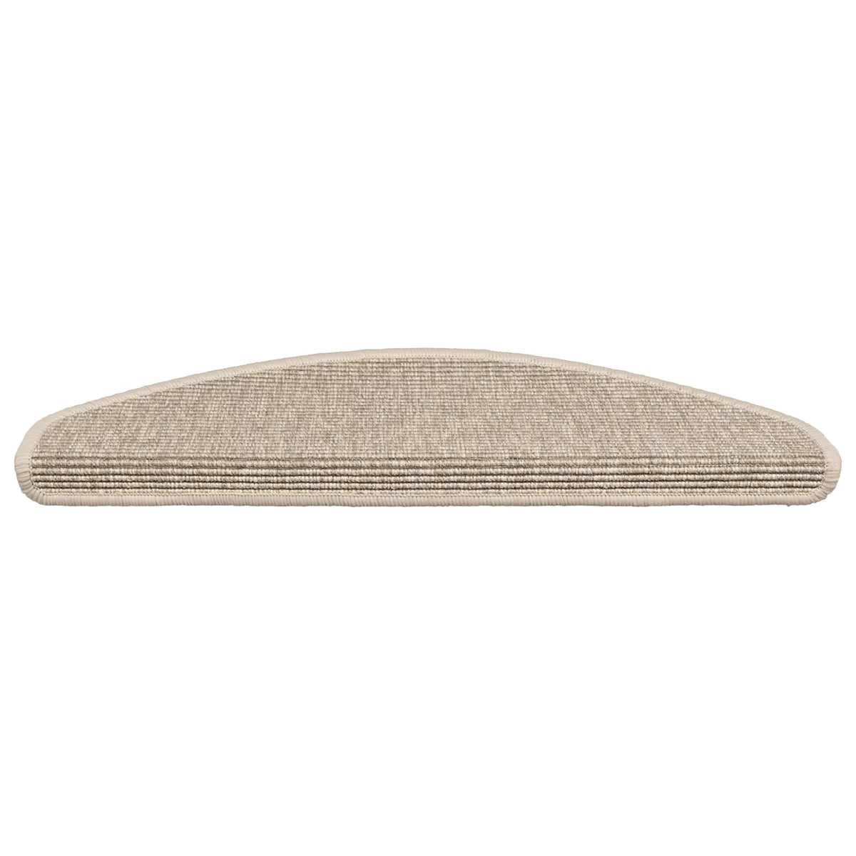 Stair Mats 15 pcs 65x21x4 cm Light Beige Half Round Large