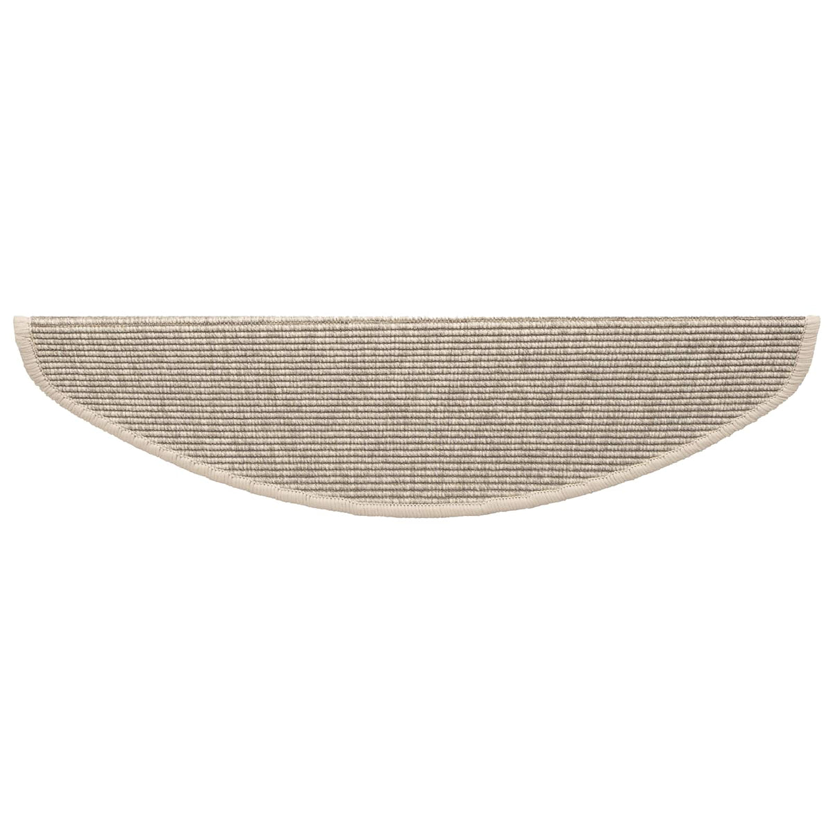 Stair Mats 15 pcs 65x21x4 cm Light Beige Half Round Large