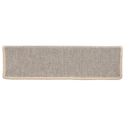 Stair Mats 15 pcs 65x21x4 cm Silver Rectangular Edge