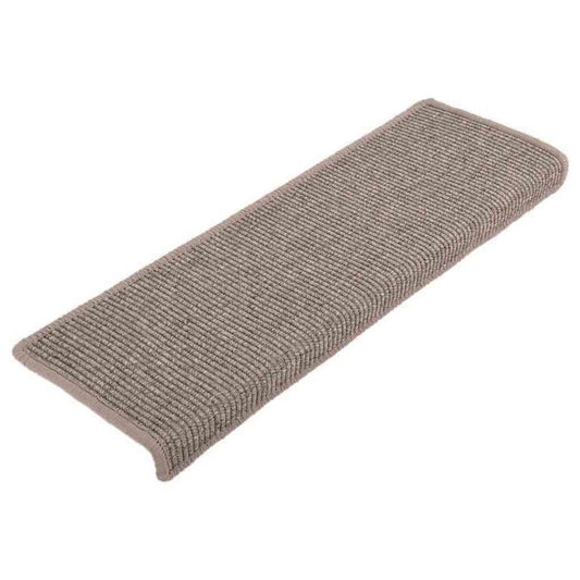 Stair Mat | Set of 15 | Dark Beige | 91% Polypropylene, 9% Polyester