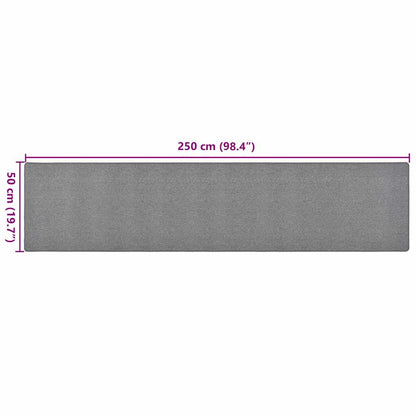 Carpet Runner Dark Grey 50x250 cm