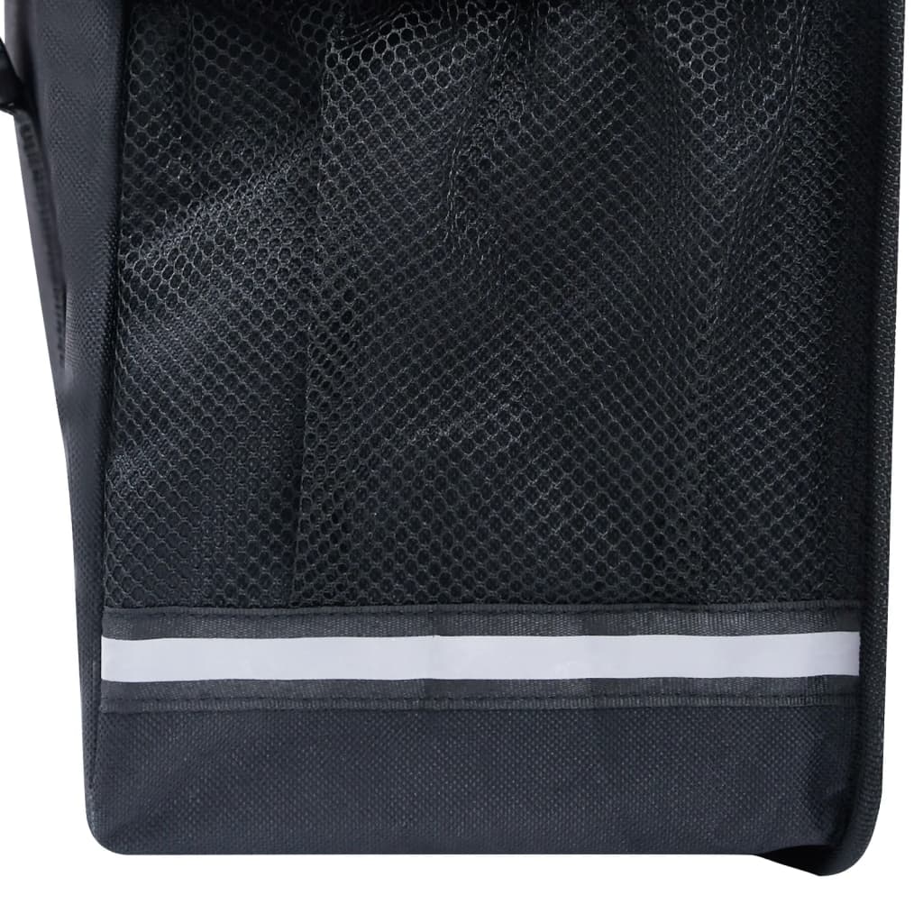 Double Bicycle Bag for Pannier Rack Waterproof 35 L Black