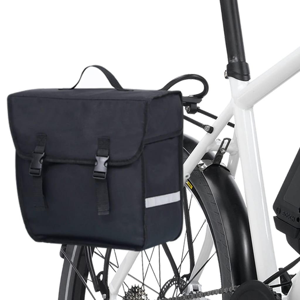 Single Bicycle Bag for Pannier Rack Waterproof 21 L Black