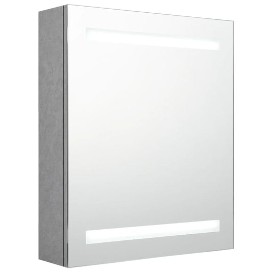 Bathroom Cabinet | Concrete grey | MDF with melamine finish, glass