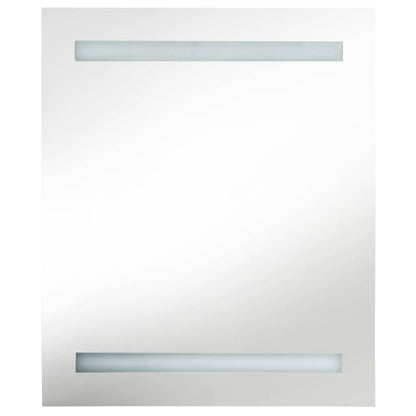 Bathroom Cabinet | Black | MDF with melamine finish, glass | 50x14x60 cm