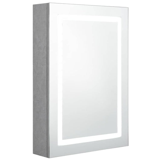 Bathroom Cabinet | Concrete Grey | MDF, Melamine Finish, Glass | Medium
