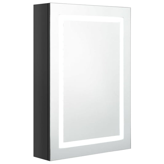 Bathroom Cabinet | Shining Black | MDF with melamine finish, glass