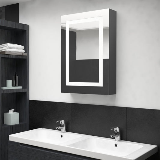 Bathroom Cabinet | Shining grey | MDF | Medium | Bathroom Cabinet