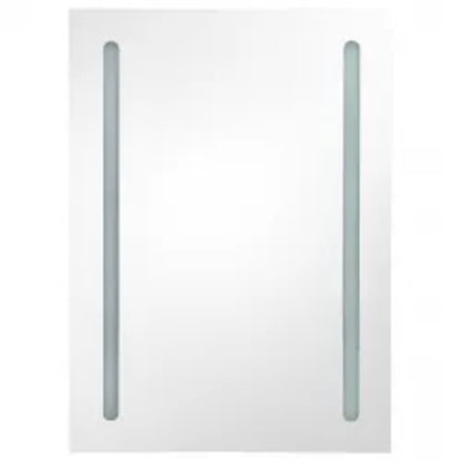 Bathroom Cabinet | Grey | MDF with Melamine Finish, Glass | Medium