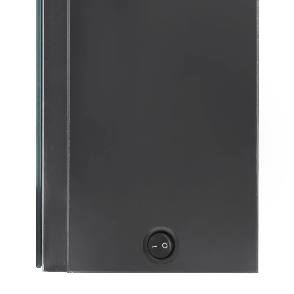 Bathroom Cabinet | Grey | MDF with Melamine Finish, Glass | Medium