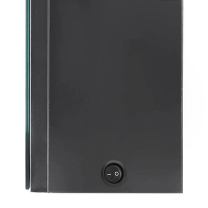 Bathroom Cabinet | Grey | MDF with Melamine Finish, Glass | Medium