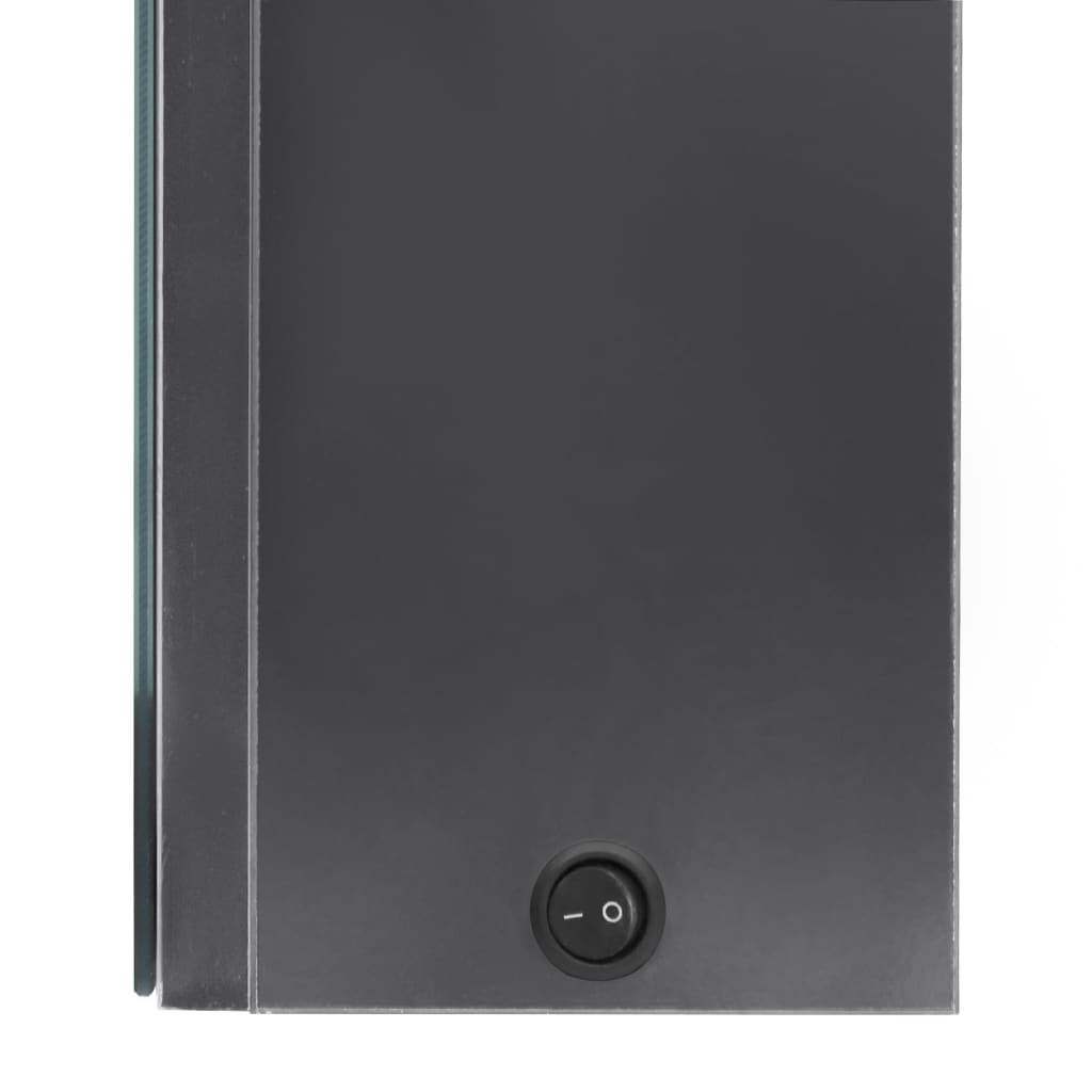 Bathroom Cabinet | Shining Grey | MDF in melamine finish, glass