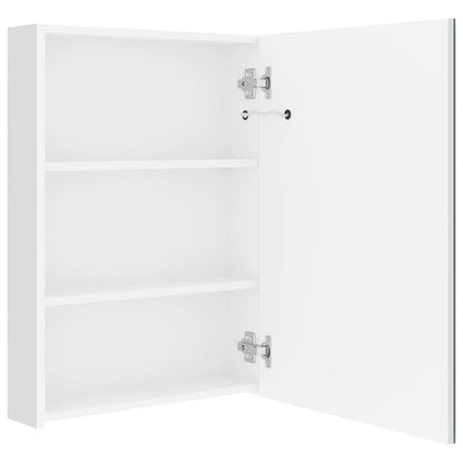 Bathroom Cabinet | Shining White | MDF with melamine finish, glass