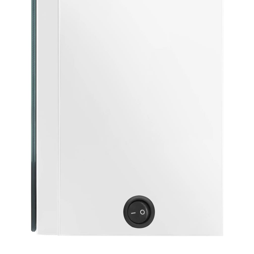 Bathroom Cabinet | Shining White | MDF with melamine finish, glass