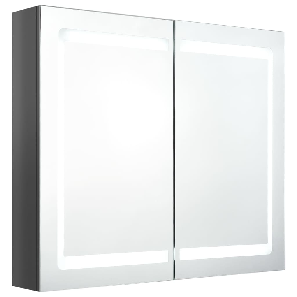 Bathroom Cabinet | Shining Grey | MDF in Melamine Finish, Glass