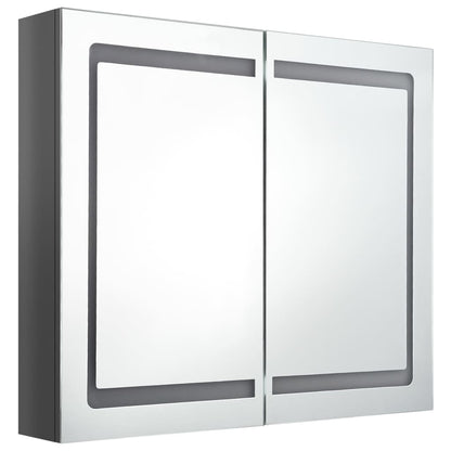 Bathroom Cabinet | Shining Grey | MDF in Melamine Finish, Glass