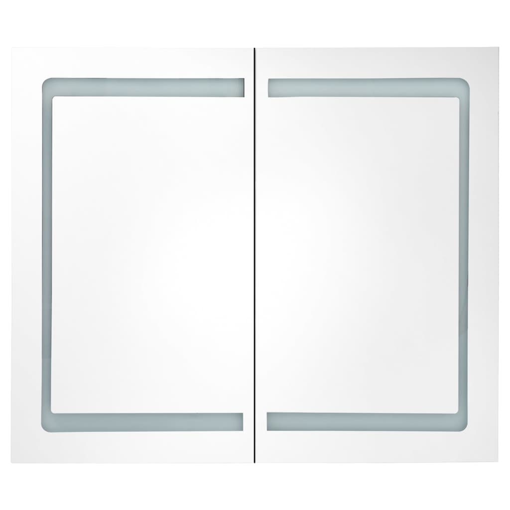 Bathroom Cabinet | Shining Grey | MDF in Melamine Finish, Glass