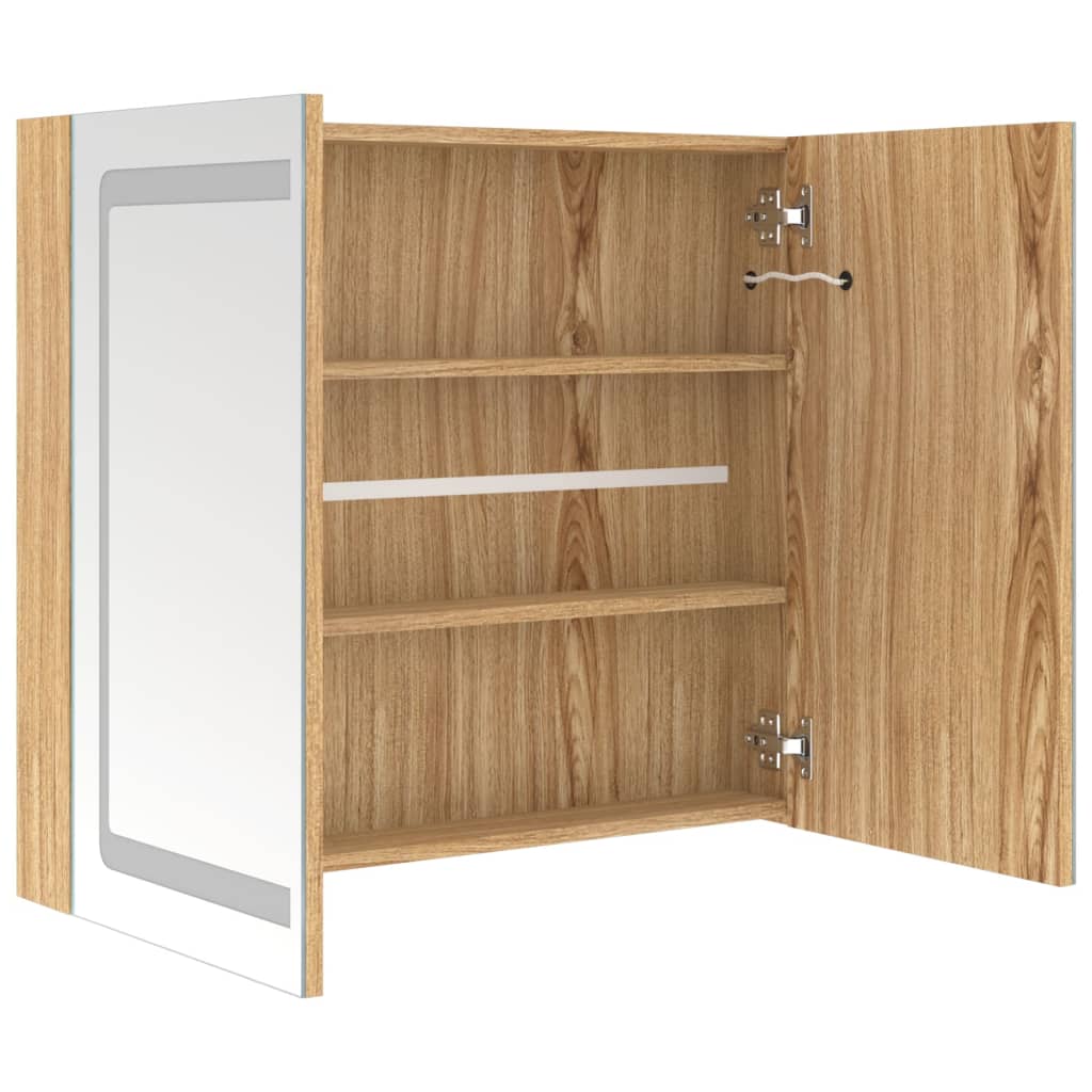 Bathroom Cabinet | Oak | MDF with melamine finish, glass | Medium
