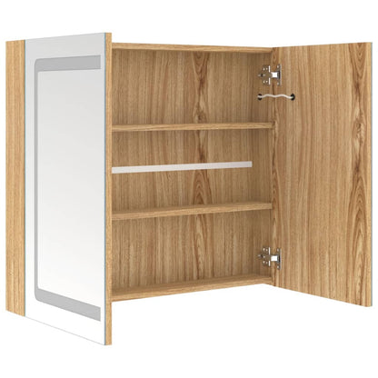 Bathroom Cabinet | Oak | MDF with melamine finish, glass | Medium
