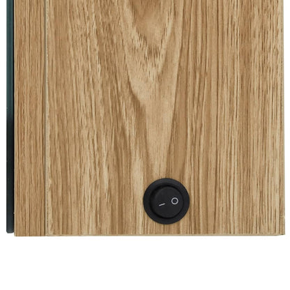 Bathroom Cabinet | Oak | MDF with melamine finish, glass | Medium