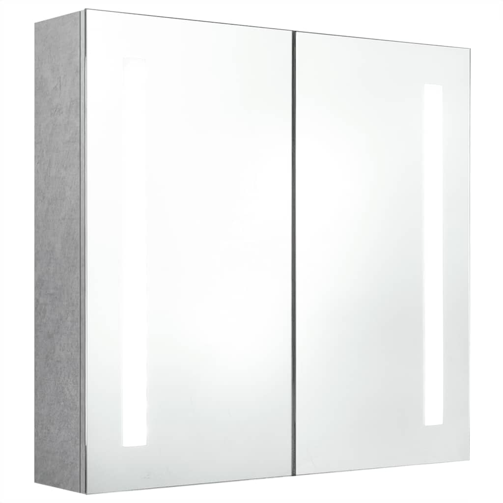 Bathroom Cabinet | Concrete Grey | MDF in melamine finish, glass | Medium