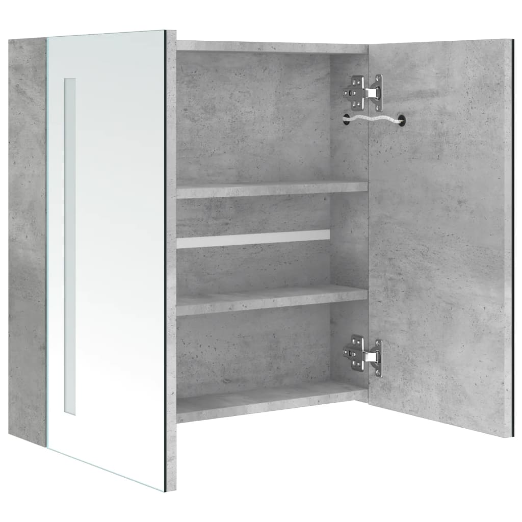 Bathroom Cabinet | Concrete Grey | MDF in melamine finish, glass | Medium