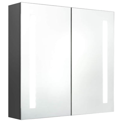 Bathroom Cabinet | Grey | MDF board with melamine finish, glass | Medium