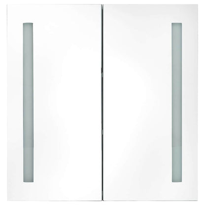 Bathroom Cabinet | Grey | MDF board with melamine finish, glass | Medium