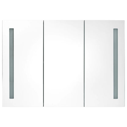 Bathroom Cabinet Concrete Gray MDF with melamine finish, glass mirror