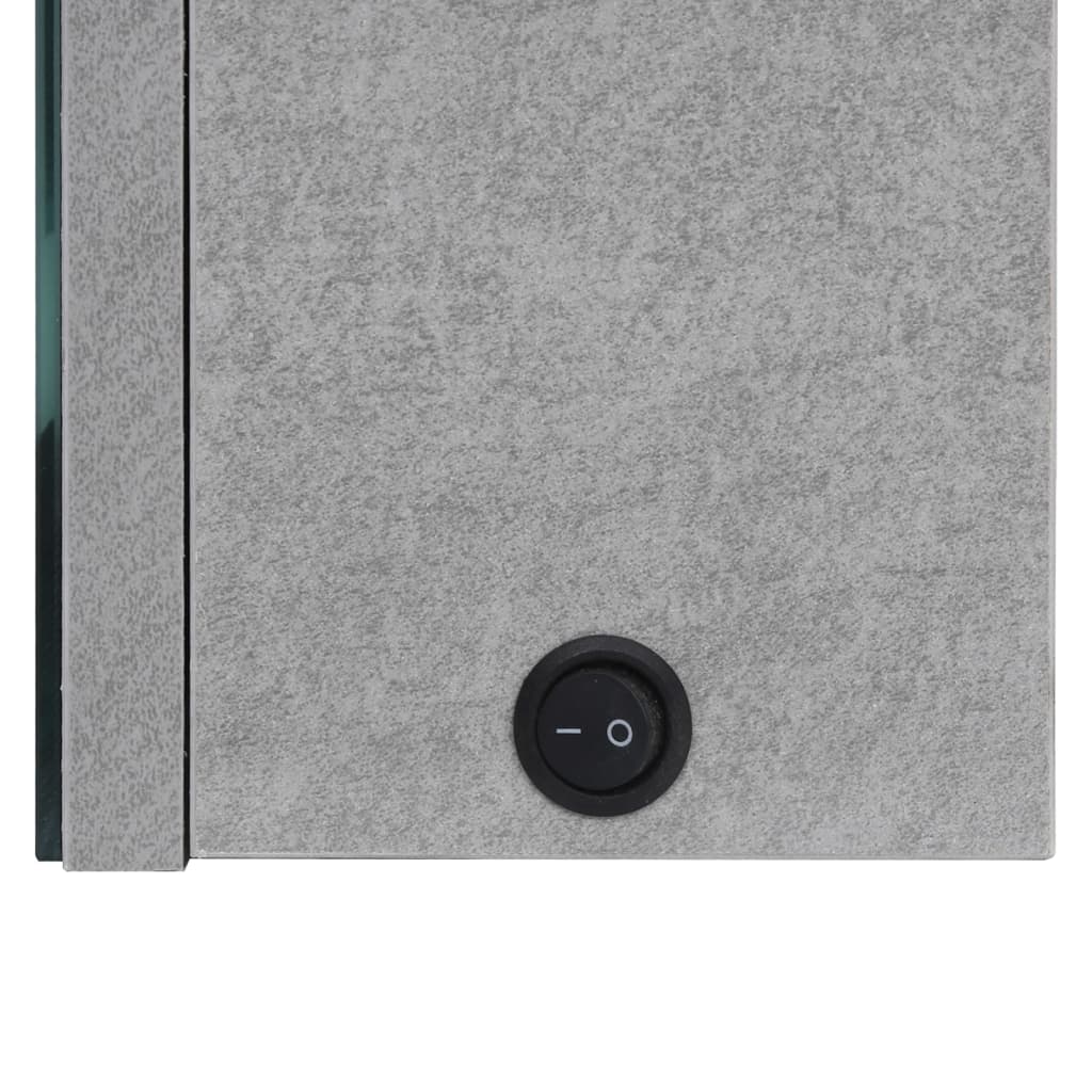 Bathroom Cabinet Concrete Gray MDF with melamine finish, glass mirror