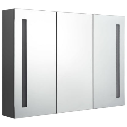 Bathroom Cabinet | Grey | MDF in melamine finish, glass mirror | Medium