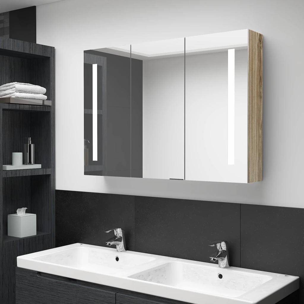 Bathroom Cabinet | Oak | MDF with melamine finish | Medium