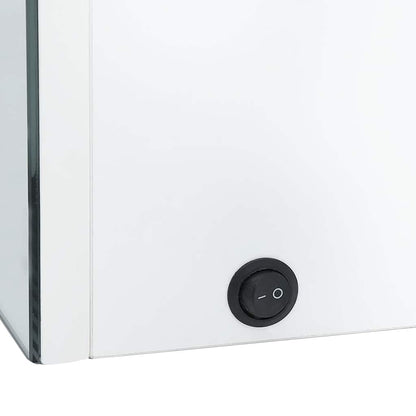 LED Bathroom Mirror Cabinet 35"x5.5"x24.4" Shining White