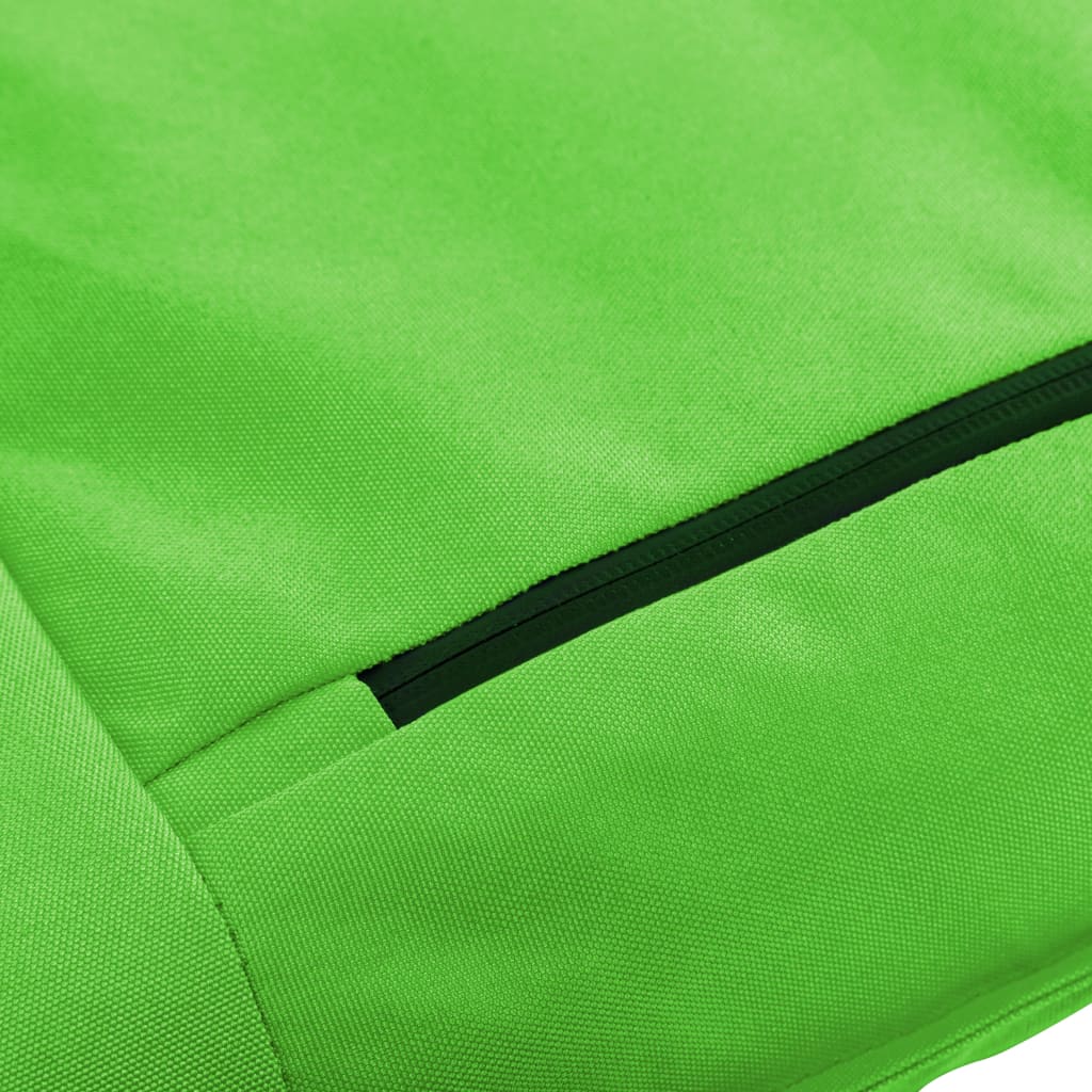 Foldable Sunlounger Oxford Fabric Green