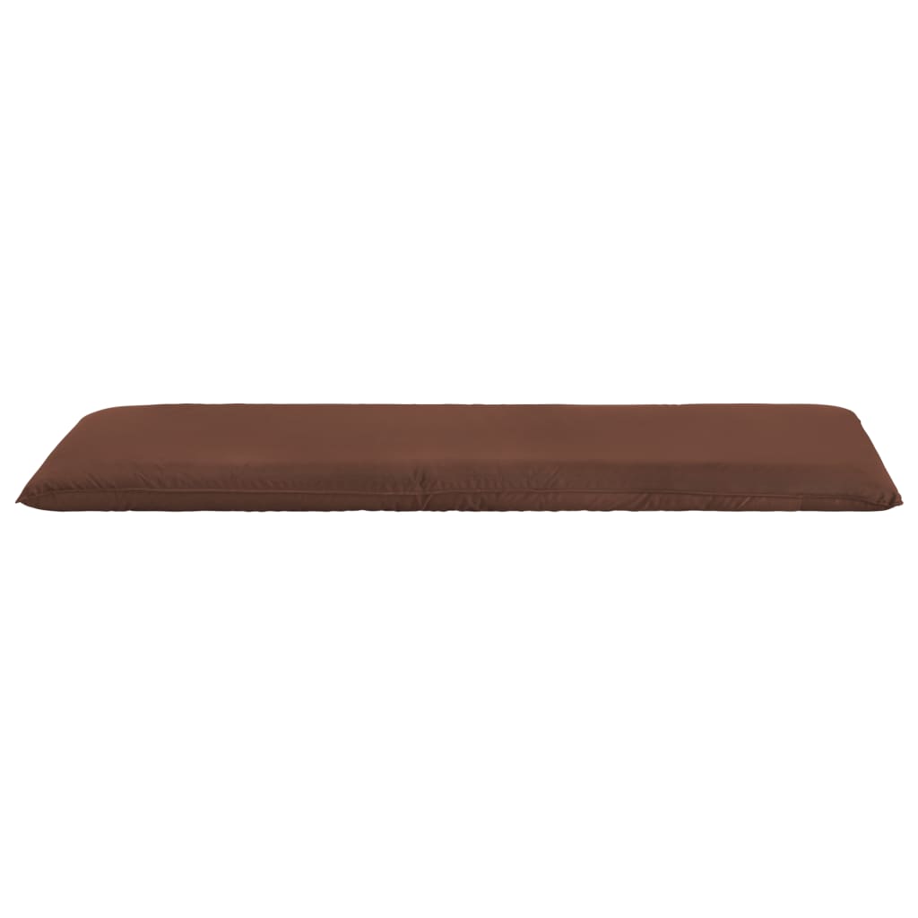 Foldable Sunlounger Oxford Fabric Brown