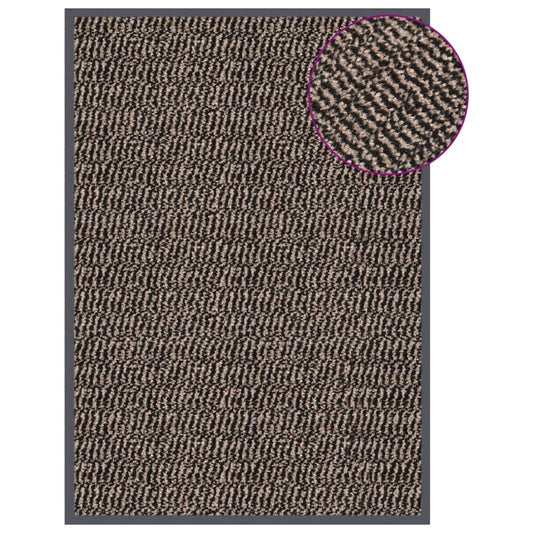 Doormat | Dark brown | Polypropylene, Rubber | 40x60 cm | Non-slip