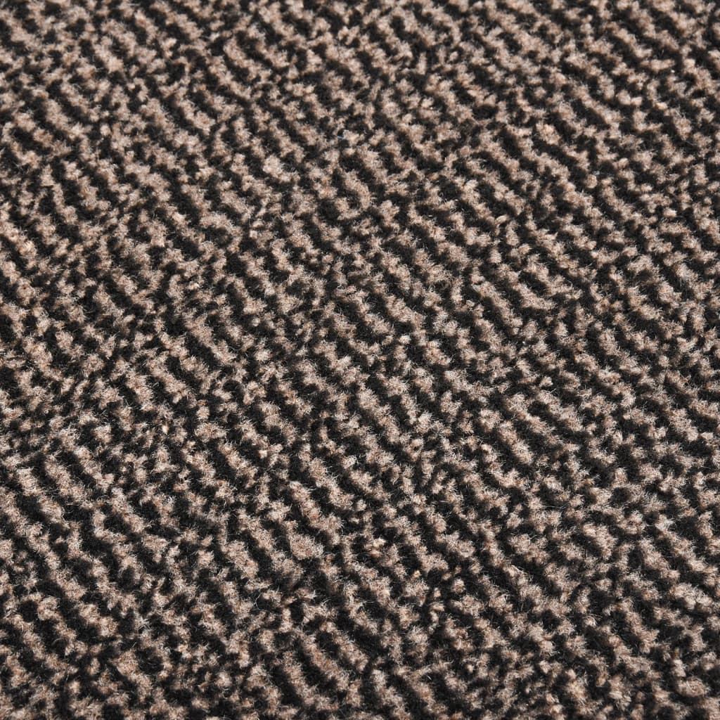Doormat | Dark Brown | Polypropylene, Rubber | 60 x 90 cm | Non-slip